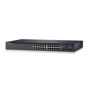 DELL Networking N1524 24x 1GbE + 4x 10GbE SFP Fixed Ports Stacking IO to PSU Airflow AC Switch