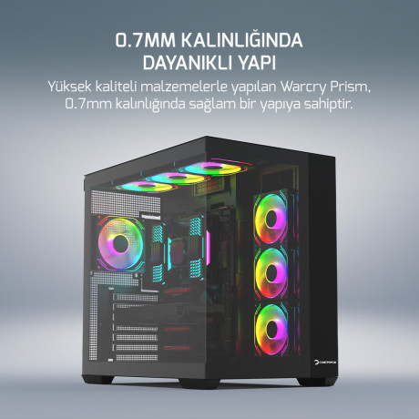 GAMEPOWER WARCRY PRISM 4XARGB FAN GAMING KASA 650W