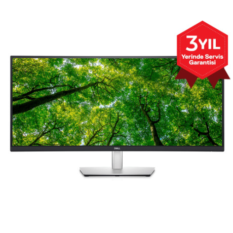 DELL P3424WE 34" 5ms 60Hz WQHD 3440x1440 HDMI DP Type-C Kavisli IPS LED Monitör
