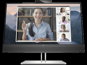 HP E24mv G4 169L0AA 23.8" 5ms 60Hz FHD 1920x1080 HDMI DP USB VGA Hoparlör Webcam Asansör Pivot IPS LED Video Konferans Monitör