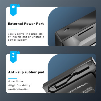 UNITEK HARİCİ DVD-RW USB TYPE-C/A+5in1 DOCK T1037A