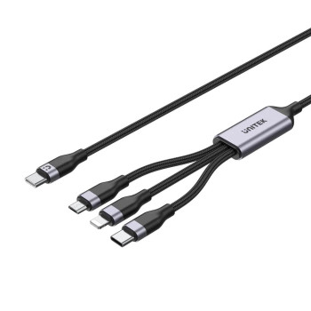 UNITEK TYPE-C 3in1 ŞARJ 1.5MT 20W (C14101BK-1.5M)