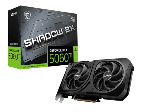 MSI GEFORCE RTX 5060 TI 16GB SHADOW 2X OC PLUS